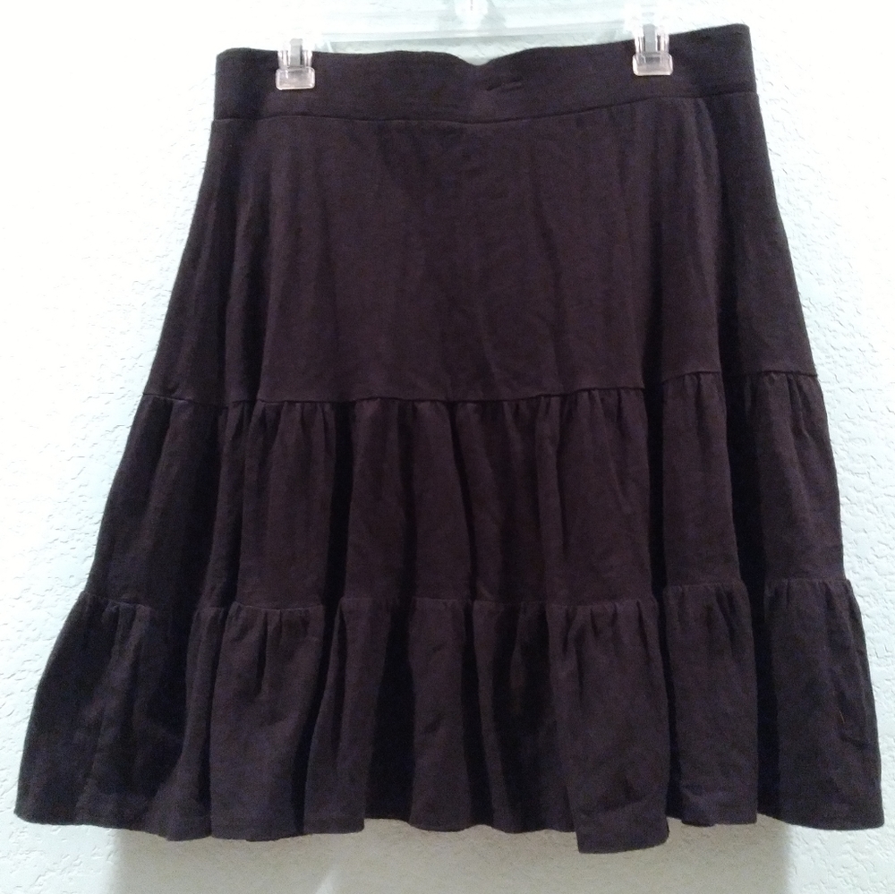 Ann Taylor Loft Black Pleated Skirt Size S